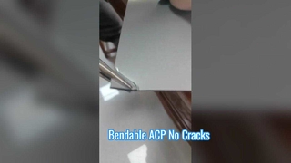 Durable e irrompible: demostración de doblado de láminas ACP de alta flexibilidad