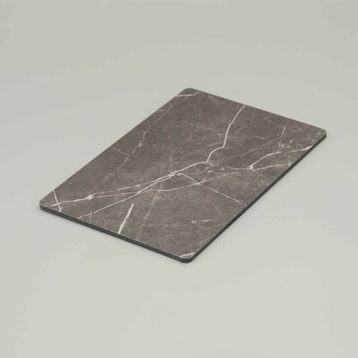 Panel Compuesto de Aluminio Gris Mármol Resistente a Rayones | Panel Compuesto de Aluminio Efecto Piedra de 1.5mm-8mm para Fachadas Arquitectónicas