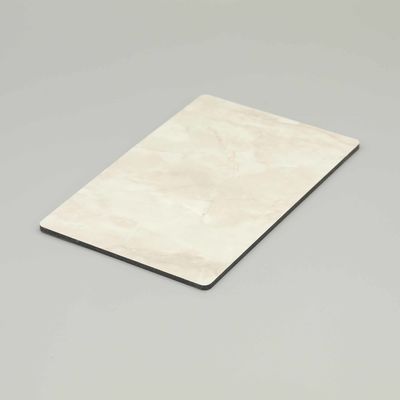 Panel compuesto de aluminio de piedra de mármol beige de cemento de 2,0 mm, 3,0 mm y 5800 mm
