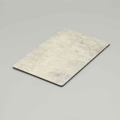 Cemento resistente a los arañazos Acp lámina de espejo de color gris claro panel compuesto de mármol 4MM
