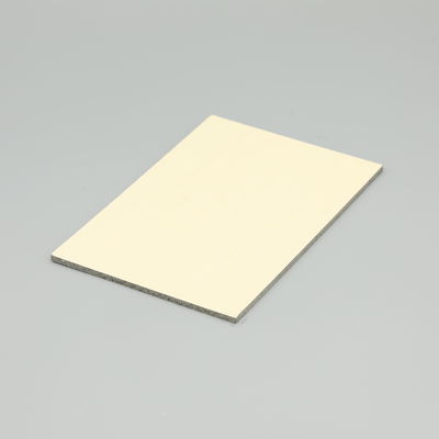 Panel compuesto de aluminio de color blanco para la decoración de edificios de construcción 4MM 1.22*2.44m