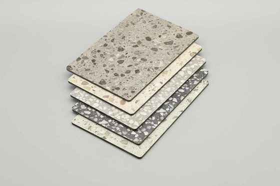 Panel compuesto de aluminio Terrazzo resistente a los arañazos (1220x2440 mm)
