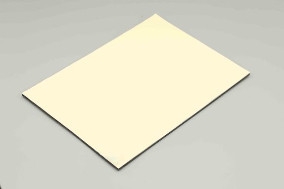 Alto nivel con ISO 9001 Panel compuesto de aluminio marfil Panel de pared exterior decoración del edificio 3MM 1.22*2.44m