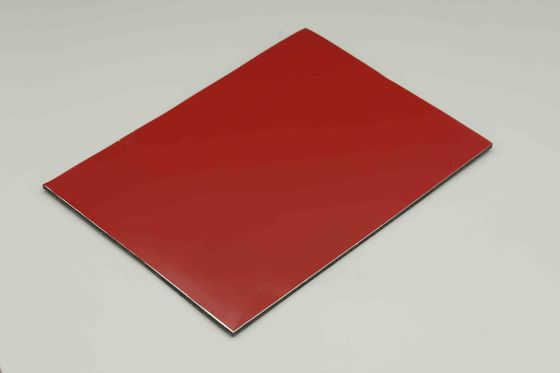 Café Rojo de Aleación de Aluminio Panel Sándwich Pp Tamaño 5mm Panel Compuesto de Aluminio Hoja Acp Panel Compuesto de Aluminio PE Revestimiento Exterior de HDPE