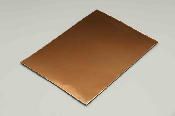 Panel compuesto de aluminio con espejo altamente reflectante para fachada de edificio, proveedor de láminas ACP de 4 mm