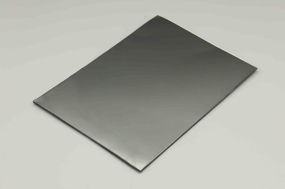 Panel compuesto de aluminio con acabado espejo ACP gris, material de aluminio con revestimiento PVDF, 48 x 96 pulgadas