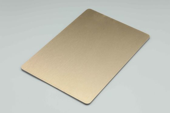 4MM 1.22 X 2.44m Revestimiento de la casa de plata cepillada Acm HDPE paneles compuestos exteriores