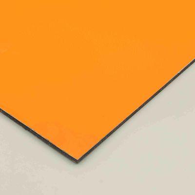 Revestimiento ACP antibacteriano naranja Pvdf antiarañazos, panel compuesto de aluminio 8x4, lámina ACP exterior, aluminio grueso 0,4 cm