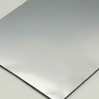Panel compuesto de aluminio de espejo de plata 4mm PVDF recubierto para aplicaciones interiores y exteriores
