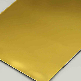 Panel de aluminio compuesto de espejo de alto reflejo. Fabrica de hojas ACP de 4 mm.