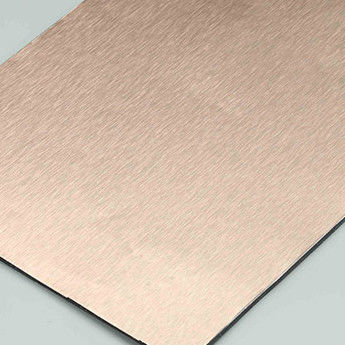 Panel compuesto de aluminio cepillado HDPE 4MM 1,22 X 2,44m Panel compuesto de aluminio PE