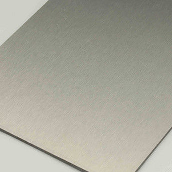 Panel compuesto de aluminio cepillado anti-huellas dactilares. 3mm 4mm hoja ACP metálica para señalización y revestimiento de pared interior.
