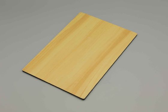 Panel compuesto de aluminio con acabado de madera para revestimiento de paredes exteriores | Hoja de PVDF ACP 1220x2440 mm