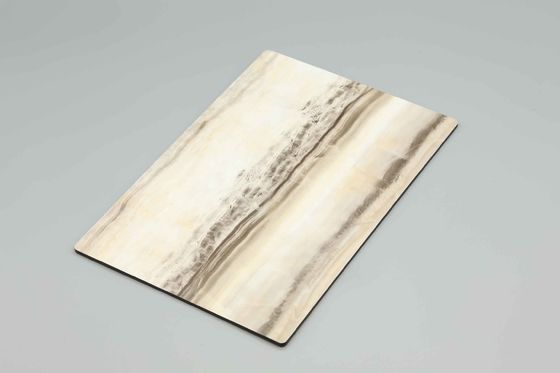 Diseño de ladrillos Texturas de mármol negro acabado Hojas de revestimiento de aluminio Acp para decoración de paredes de edificios 4MM 1.22*2.44m