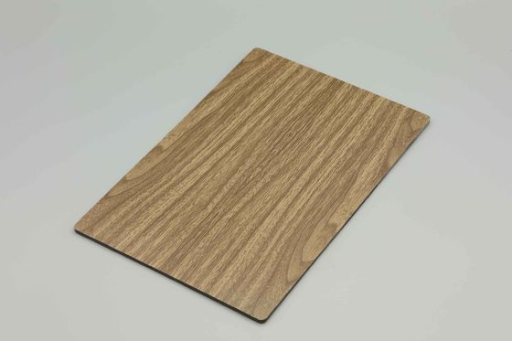 Revestimiento de fachada ACP PVDF antiarañazos A2 Panel de plástico de aluminio de madera Láminas ACP ignífugas de 2 mm