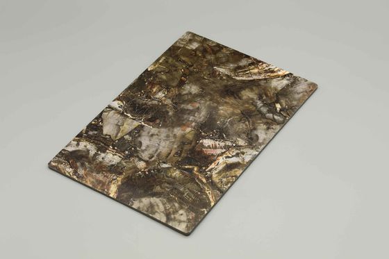 El panel compuesto de aluminio anti del Acp del mármol de la publicidad del terrazo de Pvdf del rasguño para construir paredes exteriores y revestimiento de paredes interiores