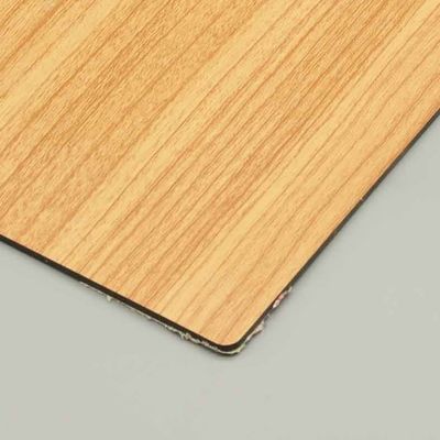 China fabricantes de alta calidad de aluminio placa de panel de plástico para un buen precio con color elegible de madera