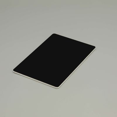 Panel de aluminio compuesto B1 negro a prueba de fuego 3 mm - 7 mm Resistente al fuego Acp
