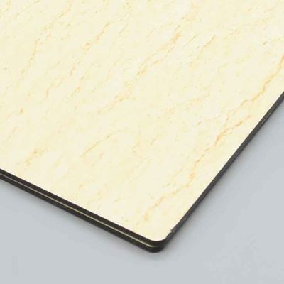 Panel compuesto de aluminio de textura de piedra áspera resistente a los arañazos de 4 mm 1,22x2,44 m para revestimiento exterior