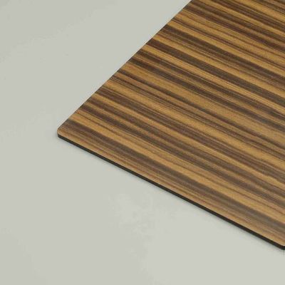 Panel Compuesto de Aluminio con Veta de Madera de Teca | Hoja ACP con Recubrimiento PVDF para Revestimiento de Paredes Interiores y Exteriores