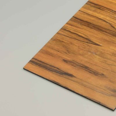 Panel compuesto de aluminio con veta de madera de PVDF de 4 mm | Hoja ACP resistente a la intemperie para revestimiento de paredes exteriores | 1220x2440 mm