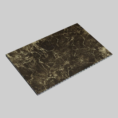 Panel compuesto de panal de abejorro de aluminio a prueba de fuego Bandas blancas y negras Acp Construcción