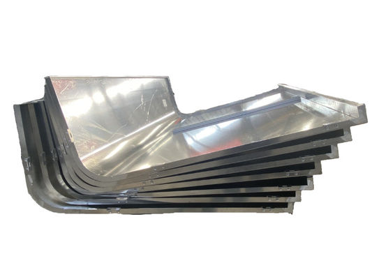 Instalación de paredes exteriores con revestimiento antiestático de aluminio, revestimiento de fluorocarbono