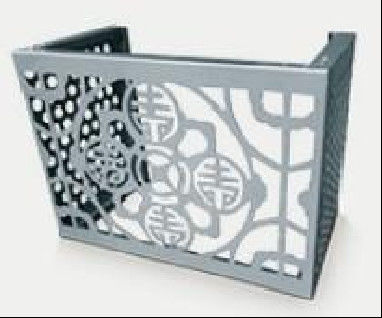 Capó de cobertura para equipos externos Diseños de flores anti-multiple Erosión de aluminio Anodizado de fachada Anodizado Revestido Instalación de pared exterior antiestática