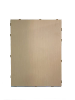 Panel convencional de tipo de madera Pared de fachada de aluminio Fluorocarburo recubierto durabilidad y resistencia a las intemperie plano liso