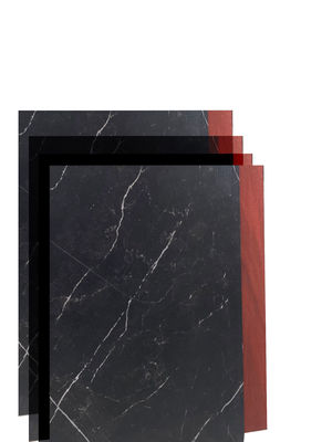 Tipo de mármol negro Alushang Slash Decorado Acp Sheet Exterior Acp Panel Oficinas Pared interior 3mm espesor Acp Revestimiento Edificio fachada de aluminio 0,30mm
