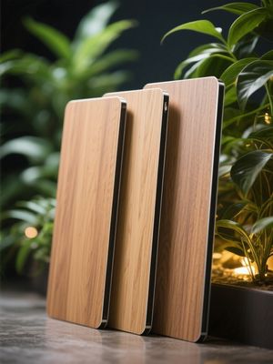 Panel compuesto de aluminio de madera de granos de madera ACP de alto impacto a prueba de intemperie para exteriores de oficinas