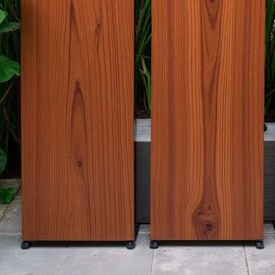 Hoja ACP de grano de madera resistente a la intemperie para oficinas costeras de 4 mm de espesor con recubrimiento de fluorocarburos y acabado brillante