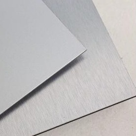 Paneles de aluminio compuesto ACP PE gris para revestimiento de paredes exteriores e interiores de edificios, 4MM 1.22 X 2.44m